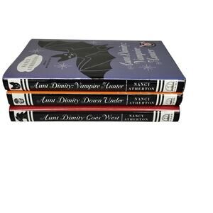 3 Lot  HardCover Nancy Atherton Aunt Dimity Down Under Goes West Vampire Hunter